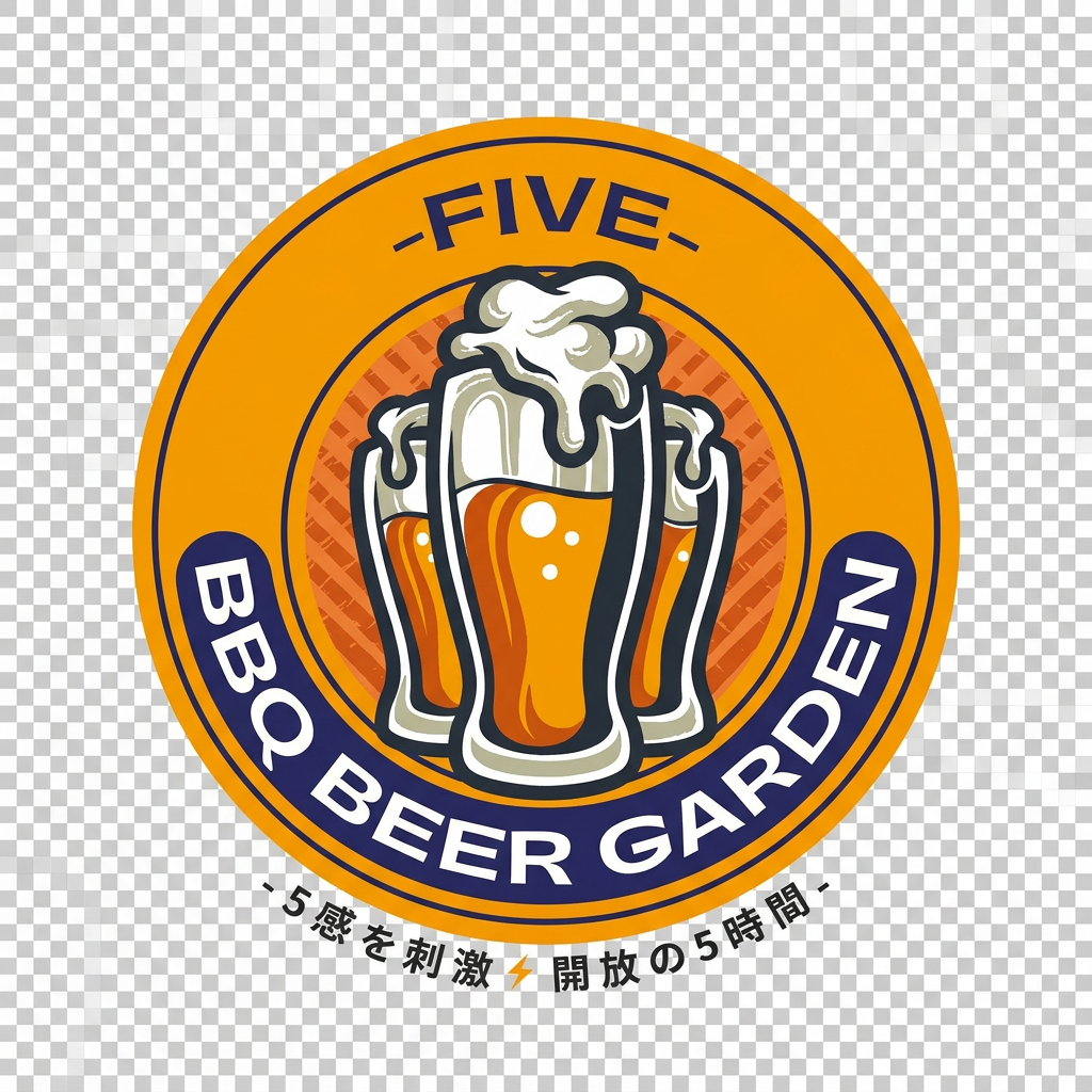 ビアガーデンFIVE ロゴ